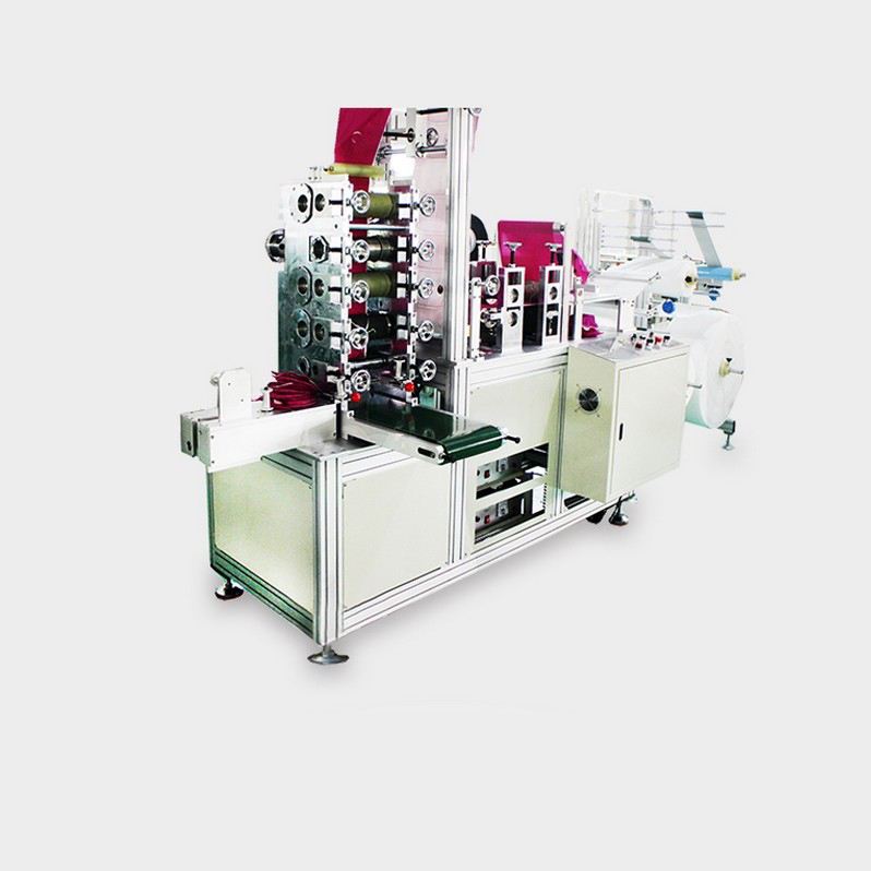 Cloth folding mask machine
